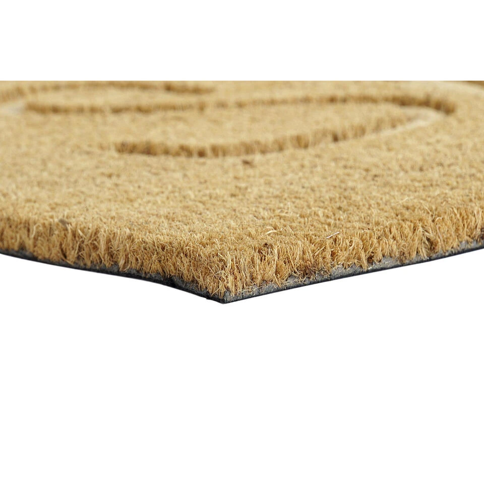 Items Deurmat - Smile - Kokosvezel - 75 X 45 Cm 4 Items Deurmat - Smile - Kokosvezel - 75 X 45 Cm - Afbeelding 2