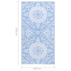 VidaXL Buitenkleed 160x230 Cm PP Babyblauw -Tapijt Wereld 0a7db70dc1cf4dbd8f8ca5ae629455d9