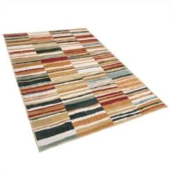 Beliani Laagpolig - FATSA Multicolor Polyester 140x200 Cm