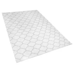 Beliani Laagpolig - AKSU Grijs Pvc 140x200 Cm