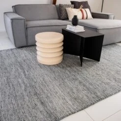 Interieur05 Vloerkleed Gerecycled Materiaal Ciro Grijs - 200 X 300 Cm -Tapijt Wereld 1000008834 0103