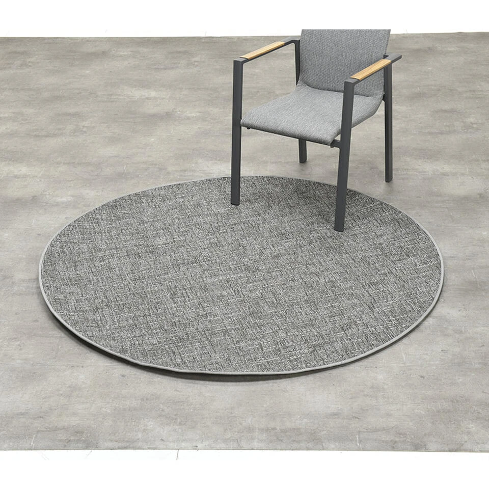 Garden Impressions Buitenkleed Mirage Antraciet Ø160 Cm 4 Garden Impressions Buitenkleed Mirage Antraciet Ø160 Cm - Afbeelding 2