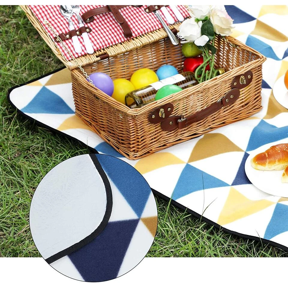 O’DADDY® Picknickkleed Waterdicht - Buitenkleed XXL - 200x200cm - Ruit 4 O’DADDY® Picknickkleed Waterdicht - Buitenkleed XXL - 200x200cm - Ruit - Afbeelding 2