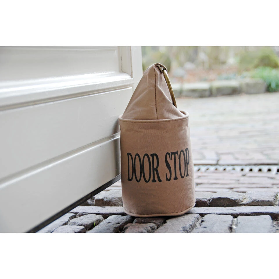 Esschert Design Deurstopper - Canvas - Bruin - 28 Cm 4 Esschert Design Deurstopper - Canvas - Bruin - 28 Cm - Afbeelding 2