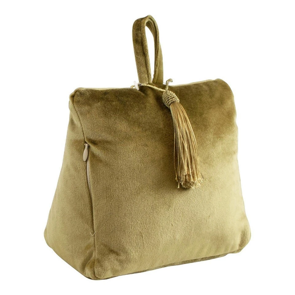 Mars & More Deurstopper - Fluweel - Goudkleurig - 17 Cm 4 Mars & More Deurstopper - Fluweel - Goudkleurig - 17 Cm - Afbeelding 2