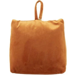 Mars & More Deurstopper - Fluweel - Oranje - 18 Cm -Tapijt Wereld 1000014357 0102