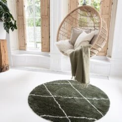 Interieur05 Vloerkleed Berber Nea Groen 200cm Rond 9 Interieur05 Vloerkleed Berber Nea Groen 200cm Rond -Tapijt Wereld 1000016686 0103