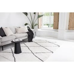 Interieur05 Vloerkleed Berber Nea Wit/Zwart 240x330cm -Tapijt Wereld 1000016700 0103