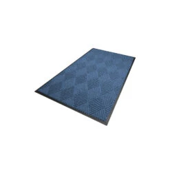 Waterhog Diamond Droogloopmat / Schoonloopmat 60x90 Cm - Rubber Border - Blauw