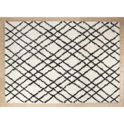 Dutch Lifestyle - Vloerkleed Florence 4 Zwart/wit 200x300cm -Tapijt Wereld 1000020667 0101