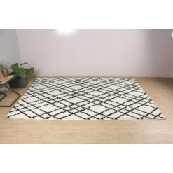 Dutch Lifestyle - Vloerkleed Florence 4 Zwart/wit 200x300cm -Tapijt Wereld 1000020667 0102