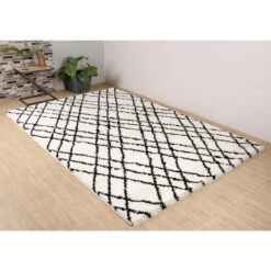 Dutch Lifestyle - Vloerkleed Florence 4 Zwart/wit 200x300cm -Tapijt Wereld 1000020667 0103