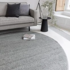 Interieur05 Wollen Vloerkleed Groen Vik - Rond 240 Ø -Tapijt Wereld 1000022169 0101