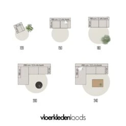 Interieur05 Wollen Vloerkleed Groen Vik - Rond 240 Ø -Tapijt Wereld 1000022169 0102