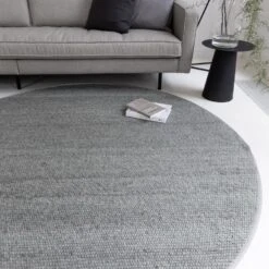 Interieur05 Wollen Vloerkleed Groen Vik - Rond 240 Ø -Tapijt Wereld 1000022169 0103