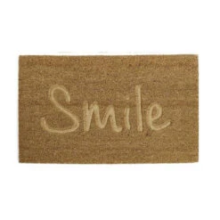Items Deurmat - Smile - Kokosvezel - 75 X 45 Cm