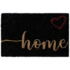 Items Deurmat - Rechthoekig - Zwart - Home - Kokos - 60 X 40 Cm -Tapijt Wereld 1000027610