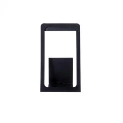 Giga Meubel Houtblokhouder Middel - Zwart - Metaal -Tapijt Wereld 1000031765 0103