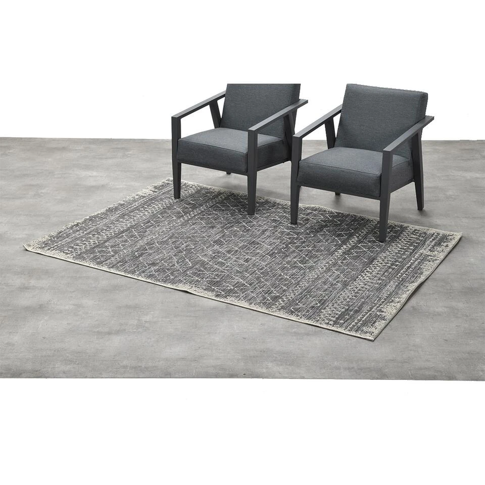 Garden Impressions Buitenkleed Castle 160x230 Cm - Worn Anthracite 4 Garden Impressions Buitenkleed Castle 160x230 Cm - Worn Anthracite - Afbeelding 2