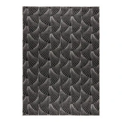 Interieur05 Buitenkleed Deco Zwart/wit Dubbelzijdig - 160 X 230 Cm