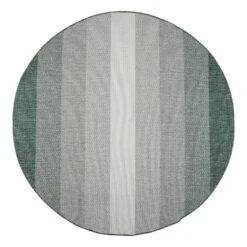 Rond Buitenkleed Boa - Groen/Wit - Dubbelzijdig - EVA Interior - 200 Ø - (L)