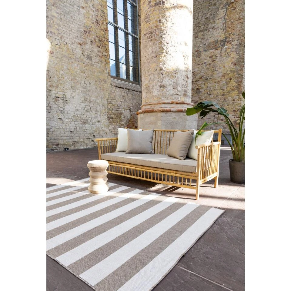 EVA Interior Buitenkleed Stripes Bruin/grijs Dubbelzijdig - 160 X 230 Cm 4 EVA Interior Buitenkleed Stripes Bruin/grijs Dubbelzijdig - 160 X 230 Cm - Afbeelding 2