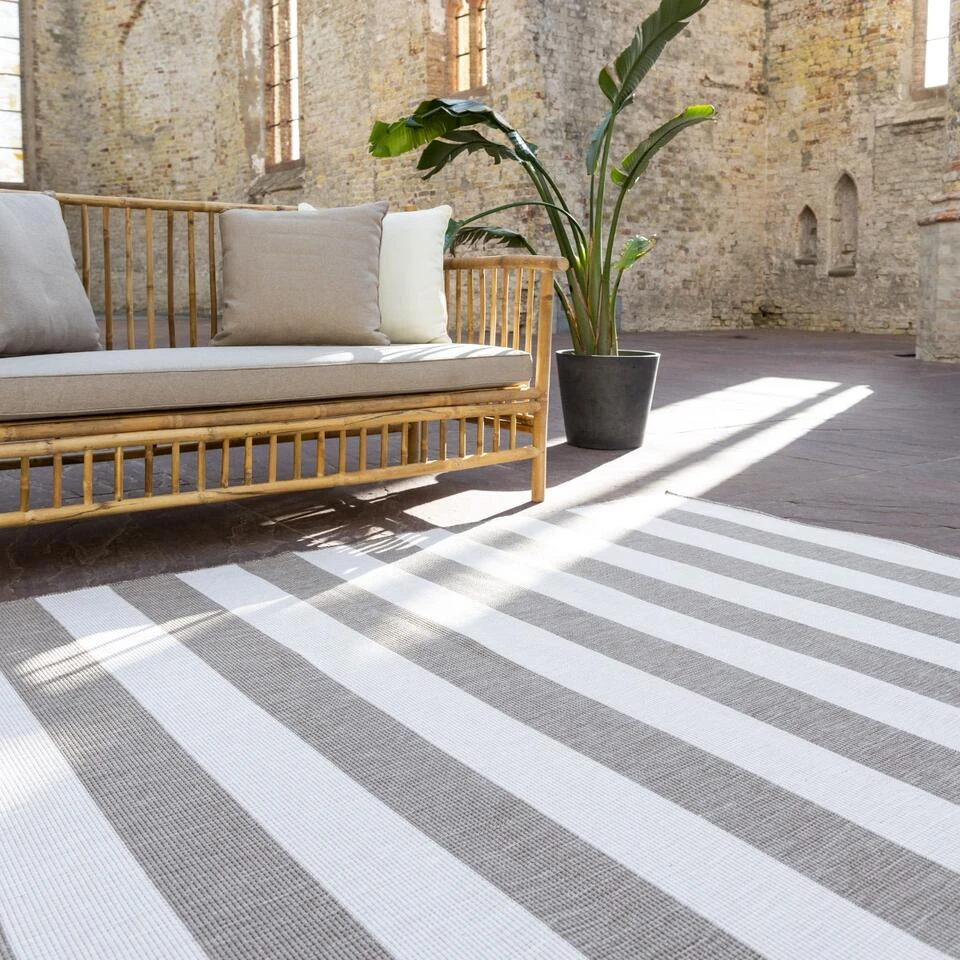 EVA Interior Buitenkleed Stripes Bruin/grijs Dubbelzijdig - 160 X 230 Cm 6 EVA Interior Buitenkleed Stripes Bruin/grijs Dubbelzijdig - 160 X 230 Cm - Afbeelding 4