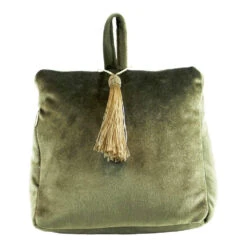 Mars & More Deurstopper - Mosgroen - Floweel - 18 Cm