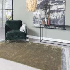 Giga Meubel Karpet 200x300cm - Groen/Grijs - Rechthoekig - Karpet Bert -Tapijt Wereld 1000053540 0103