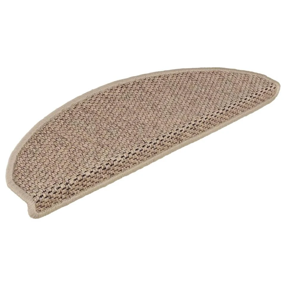 VidaXL Trapmatten Zelfklevend 15 St Sisal-look 65x21x4 Cm Zandkleurig 3 VidaXL Trapmatten Zelfklevend 15 St Sisal-look 65x21x4 Cm Zandkleurig
