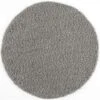 Loca Shaggy Rond Vloerkleed Lichtgrijs Hoogpolig - 150 CM ROND -Tapijt Wereld 1000066058