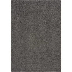 Loca Shaggy Vloerkleed Grijs Hoogpolig - 240x340 CM