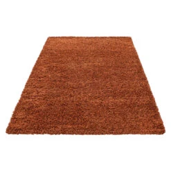 Basic Shaggy Vloerkleed Terra / Oranje Hoogpolig - 140x200 CM -Tapijt Wereld 1000066160 0102