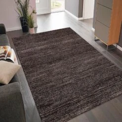 Loft Modern Effen Bruin Vloerkleed Laagpolig - 200x290 CM -Tapijt Wereld 1000066659 0103
