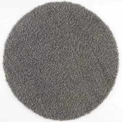 Loca Shaggy Rond Vloerkleed Grijs Hoogpolig - 300 CM ROND