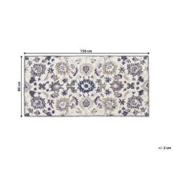 Beliani Vintage/orientaals - KUMRU Beige Wol 80x150 Cm -Tapijt Wereld 1000067915 0102