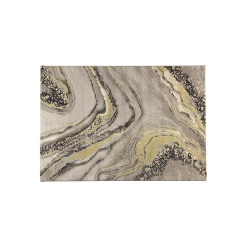 Giga Meubel Vloerkleed 160x230cm - Grijs/Oker - Vloerkleed Solar 3 Giga Meubel Vloerkleed 160x230cm - Grijs/Oker - Vloerkleed Solar