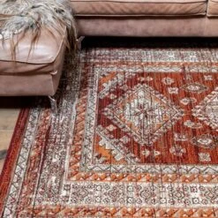 Interieur05 Vintage Vloerkleed Aila Rood/Oranje - 240 X 330cm 8 Interieur05 Vintage Vloerkleed Aila Rood/Oranje - 240 X 330cm -Tapijt Wereld 1000077725 0102