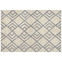 Beliani Laagpolig - NEVSEHIR Beige Katoen 160x230 Cm