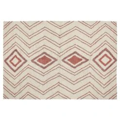 Beliani Laagpolig - KASTAMONU Beige Katoen 140x200 Cm