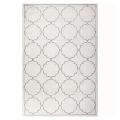 Berlin Binnen En Buitenvloerkleed Laagpolig Outdoor Creme - 200 CM ROND