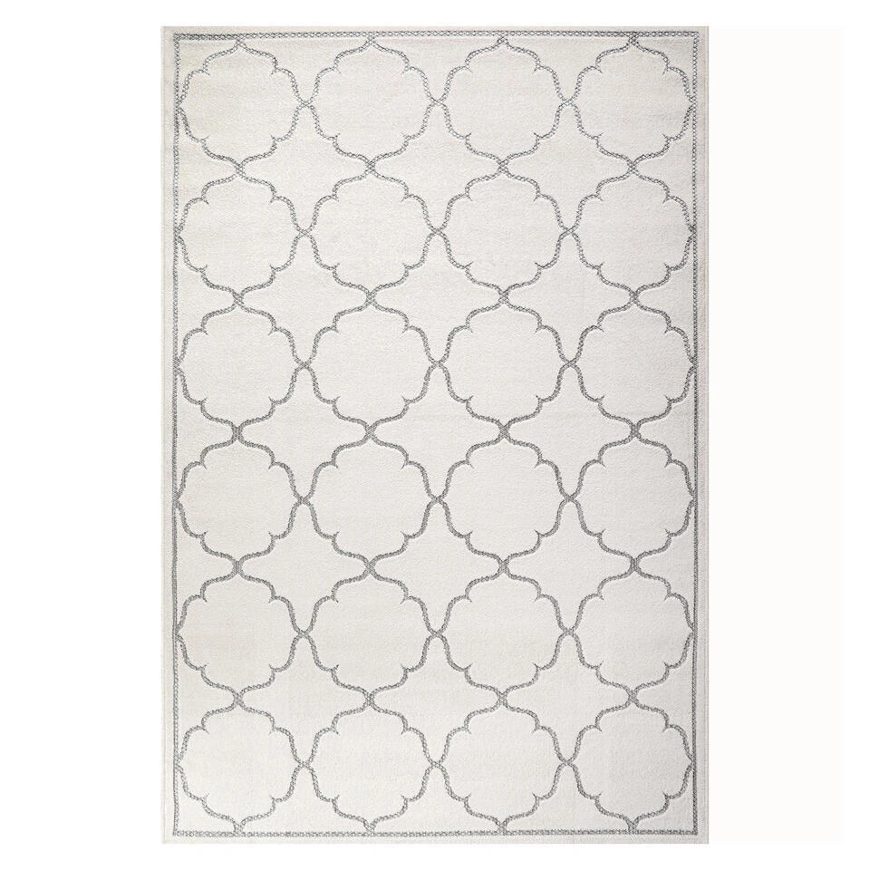 Berlin Binnen En Buitenvloerkleed Laagpolig Outdoor Creme - 200 CM ROND 3 Berlin Binnen En Buitenvloerkleed Laagpolig Outdoor Creme - 200 CM ROND