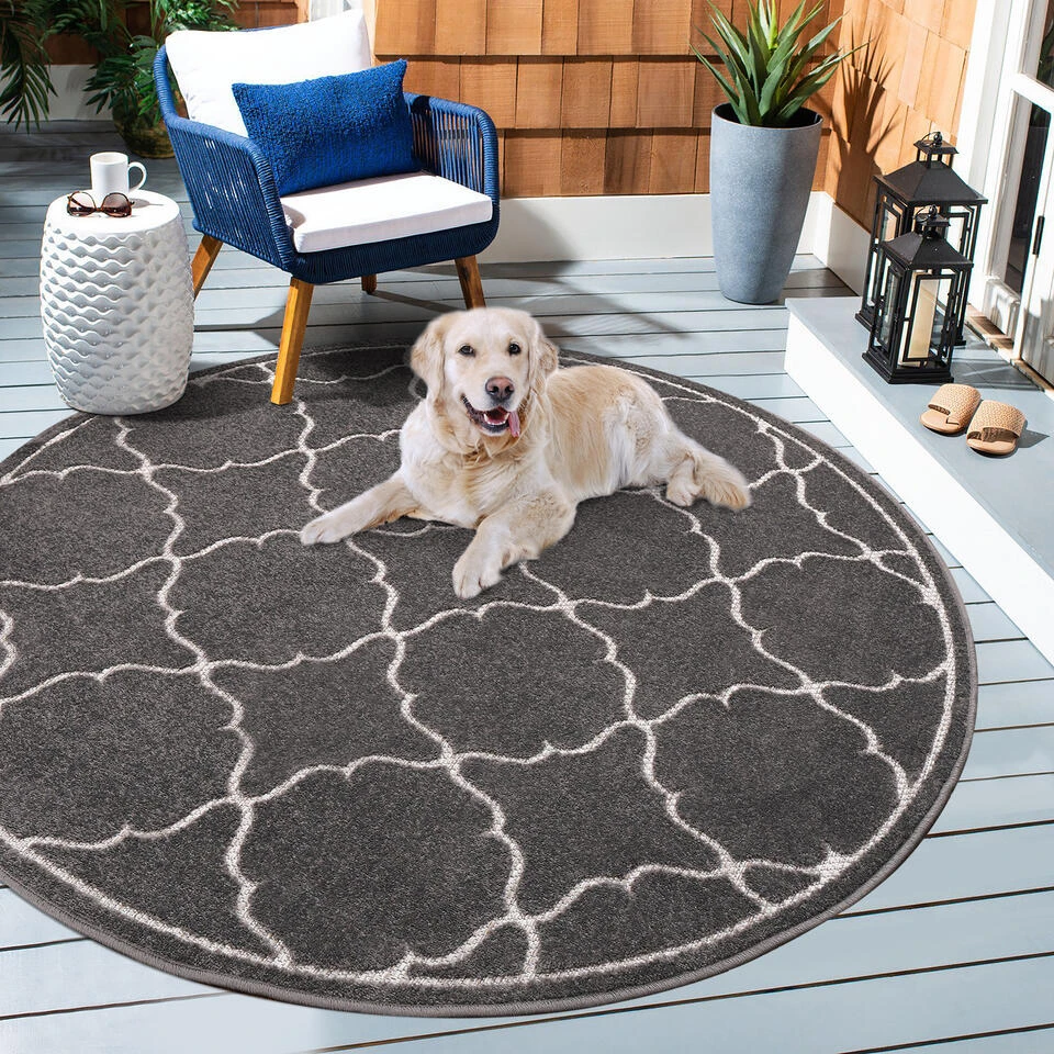 Berlin Binnen En Buitenvloerkleed Laagpolig Outdoor Grijs - 80x200 CM 6 Berlin Binnen En Buitenvloerkleed Laagpolig Outdoor Grijs - 80x200 CM - Afbeelding 4