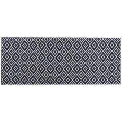 Beliani Loper - KARUNGAL Zwart Polyester 80x200 Cm