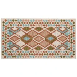 Beliani Gevlochten - ERMENEK Multicolor Wol 80x150 Cm