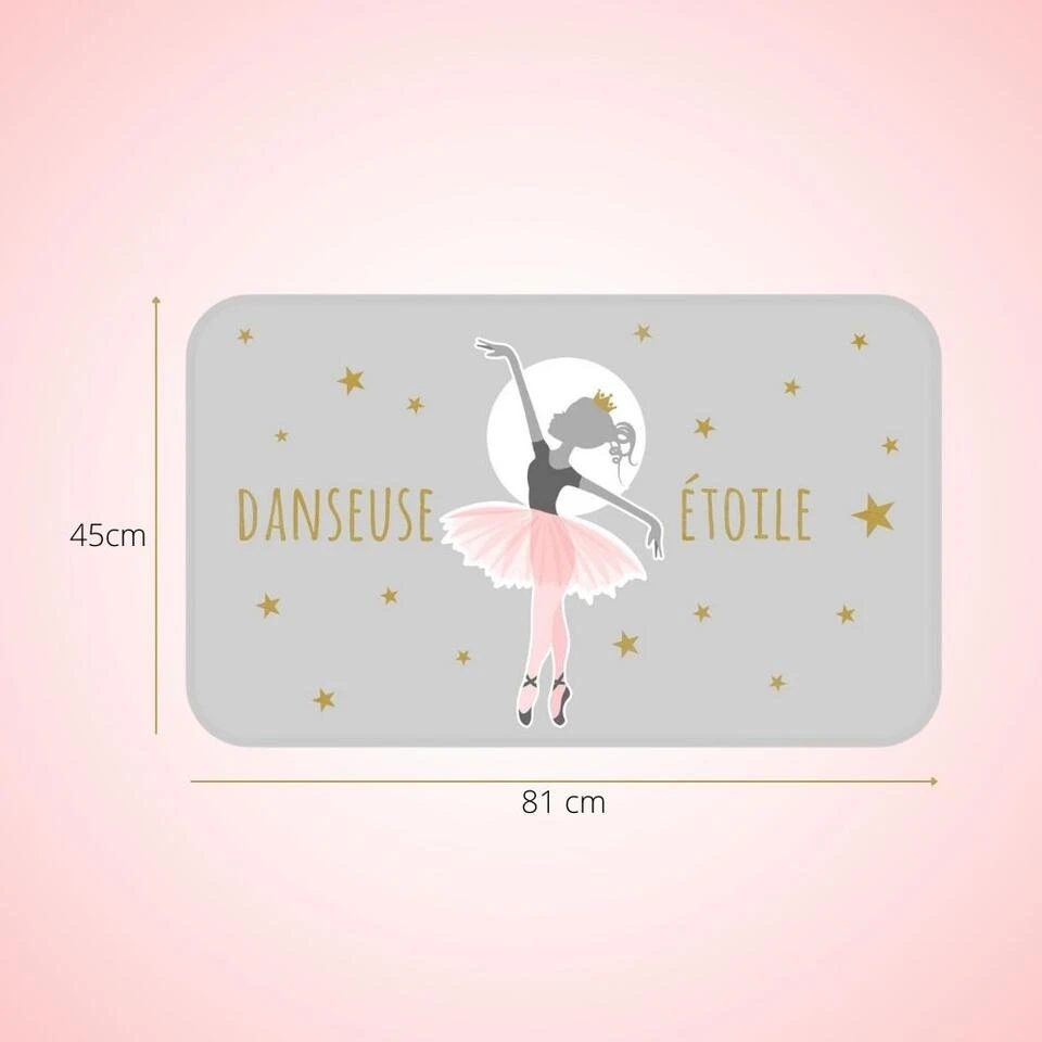 Orange85 Mat Voor Kinderkamer Klein Ballerina Thema 45 X 75 Rechthoekig 5 Orange85 Mat Voor Kinderkamer Klein Ballerina Thema 45 X 75 Rechthoekig - Afbeelding 3