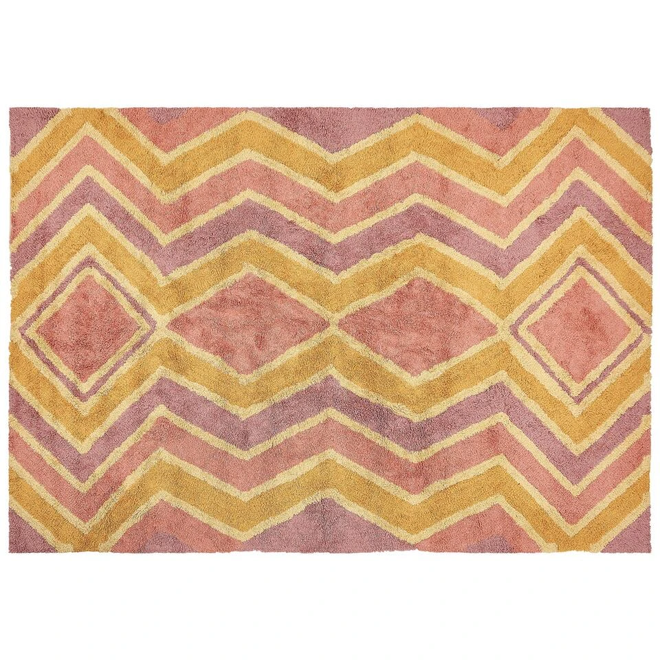 Beliani Laagpolig - CANAKKALE Multicolor Katoen 160x230 Cm 3 Beliani Laagpolig - CANAKKALE Multicolor Katoen 160x230 Cm