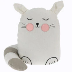 H&S Collection Deurstopper 1 Kilo Gewicht - Kat/poes - Wit - 17 X 14