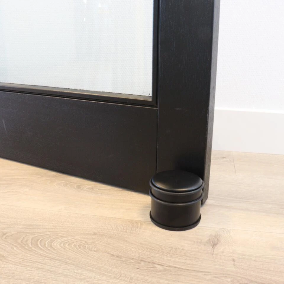 Orange85 Deurstop Deurstopper Deurbuffer Mat Zwart 9x7,5cm Binnen 4 Orange85 Deurstop Deurstopper Deurbuffer Mat Zwart 9x7,5cm Binnen - Afbeelding 2