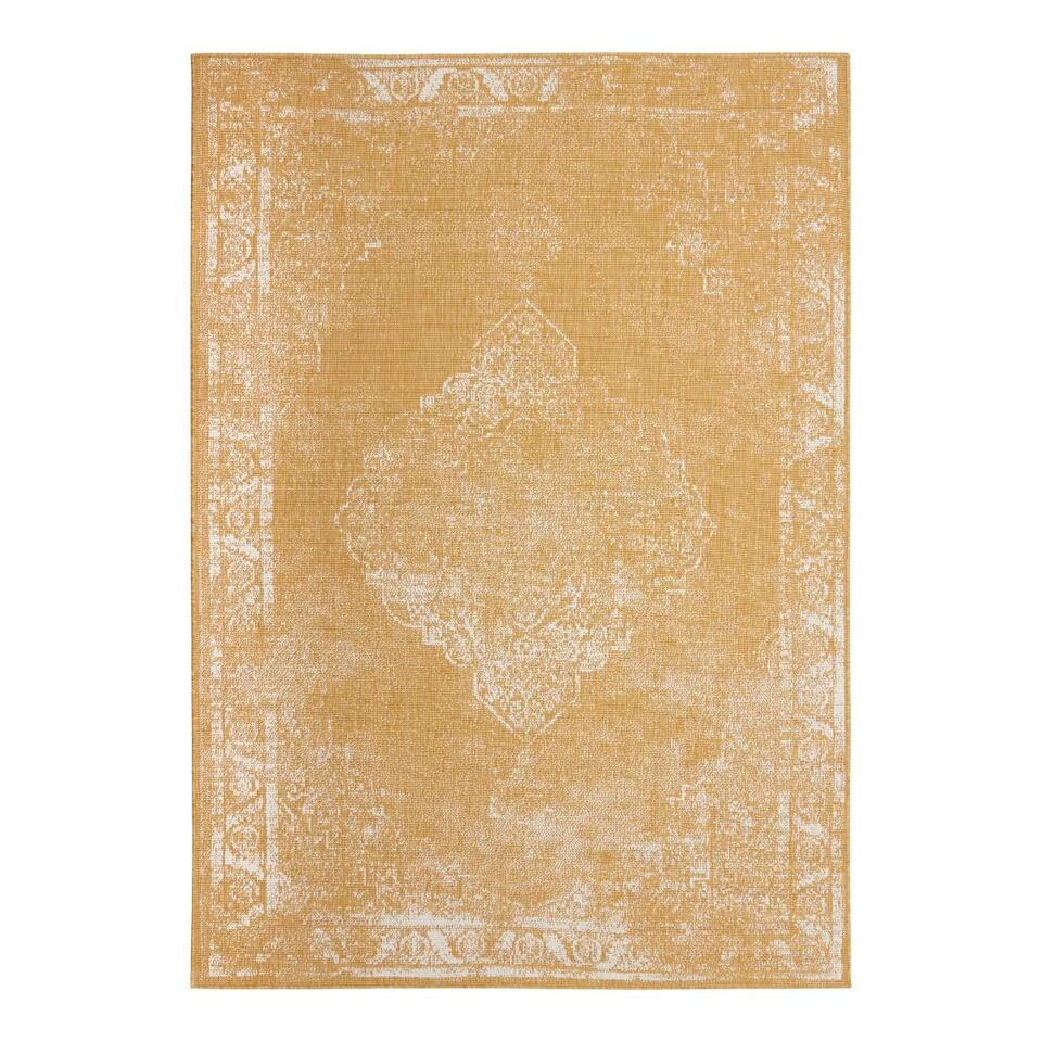 Buitenkleed Sage - Geel/Okergeel - Dubbelzijdig - EVA Interior - 160 X 230 Cm 2 Buitenkleed Sage - Geel/Okergeel - Dubbelzijdig - EVA Interior - 160 X 230 Cm